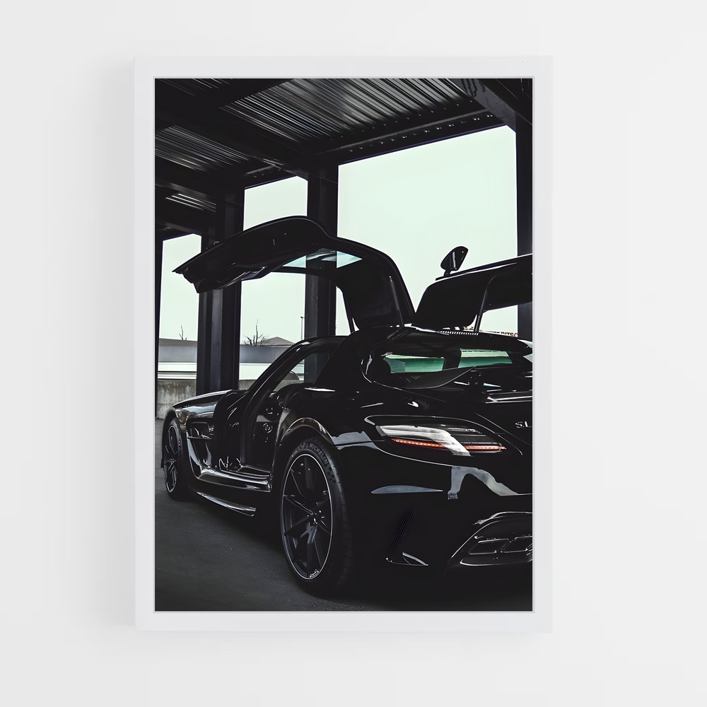 Poster splendide Sls amg black series – affiche Mercedes (vue 3)